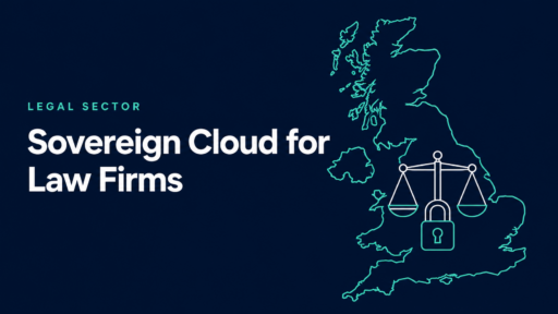 Illustration of scales of justice and a padlock within a UK outline, representing sovereign cloud hosting for law firms